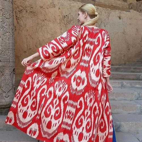 Marg‘ilon Tabiiy Ipak Ikat Choponi / Milliy Libosi – Unisex