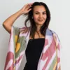 Marg‘ilon 100% Tabiiy Ipak Ikat Sharfi – Uzbek Alive
